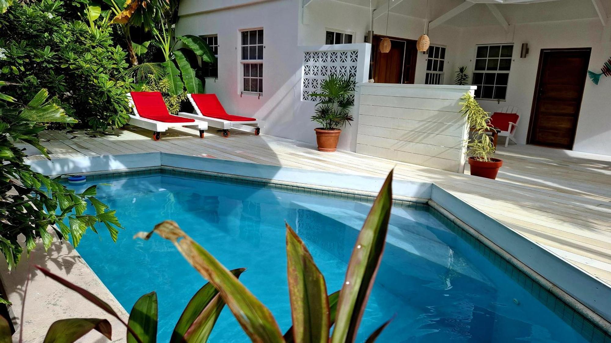 Amanda'S Place Green Studio - Pool And Tropical Garden Кайе Колкер Екстериор снимка