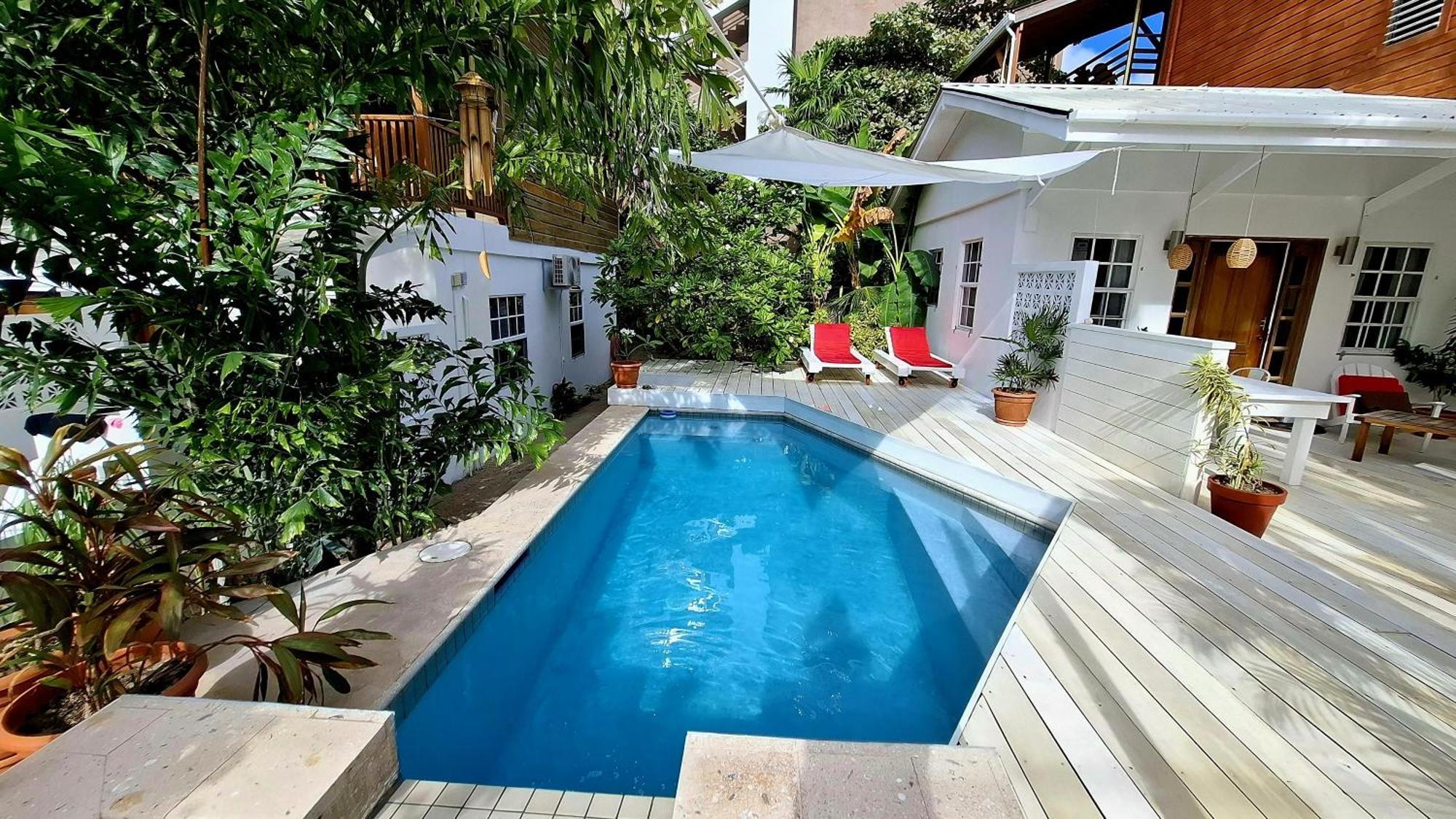 Amanda'S Place Green Studio - Pool And Tropical Garden Кайе Колкер Екстериор снимка